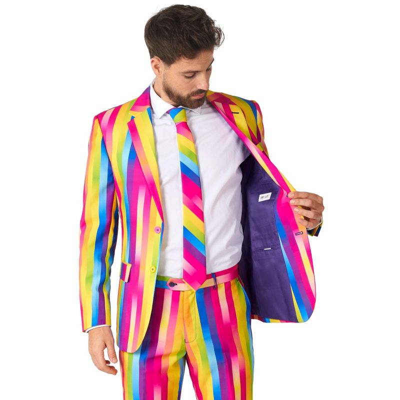 OppoSuits Men's Suit - Rainbow Glaze - Multicolor, 5 of 7