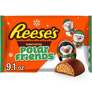 Reese's Polar Friends Laydown Christmas Chocolate Bag - 9.1oz - 1 of 4