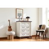 Mshliw 5 Drawer Dresser, Rustic Wooden Chest of Drawers with Two-Tone Finish, Storage Organizer for Bedroom or Living Room - 3 of 4