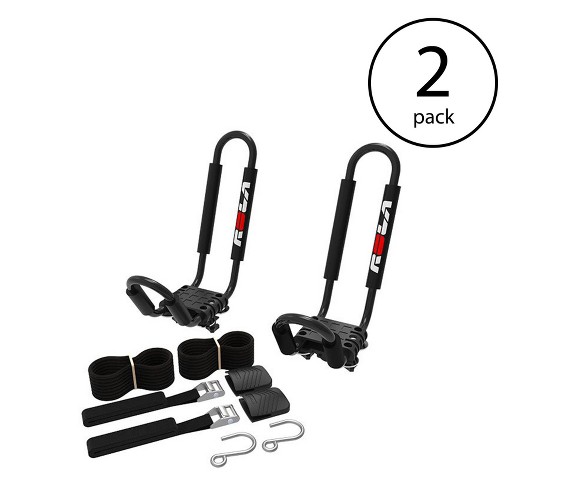 Rola J Rac J Style Heavy Duty Rooftop Rack Kayak Carrier W/ Foam Pads (2 Pack)