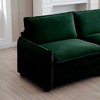 PAGED Modern Style Ottoman Corduroy Fabric Ottoman Foot Rest with Sturdy Frame for Family Room, Living Room - 4 of 4