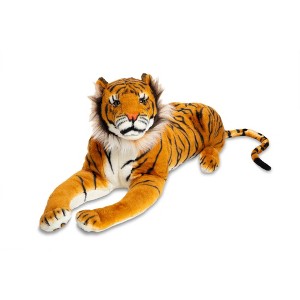 Melissa & Doug Giant Tiger - Lifelike Stuffed Animal - 1 of 4