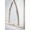 Wooakway 24"H × 16"W 2-Piece Wood Accent Wall Mirrors Distressed Window Pane Mirrors for Living Room Entryway Bedroom Black - 4 of 4