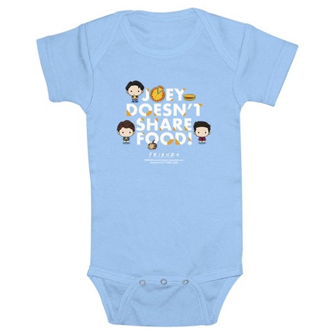 Infant's Friends Joey Doesn't Share Chibi Quote Bodysuit - image 1 of 3