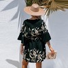 Women's Floral Dolman Sleeve Loose Drawstring Dress - Cupshe - 4 of 4