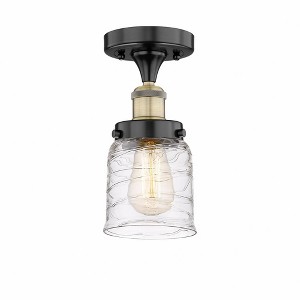 Bell - 1 Light Semi-Flush Mount In Industrial Style-8.25 Inches Tall and 6.5 Inches Wide - 1 of 1