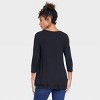 3/4 Sleeve Scoop Neck Nursing Maternity T-Shirt - Isabel Maternity by Ingrid & Isabel™ - image 2 of 4