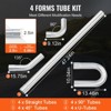 VEVOR Exhaust Kit, 16pcs, DIY Universal Galvanized Steel Exhaust Kit with Slip-Fit Joint & Large Exhaust Tube, Rust-Proof Exhaust Pipe - 4 of 4