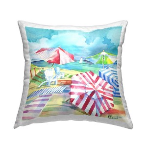 Stupell Industries Various Beach Umbrellas Coastal Summer Shore - 1 of 3