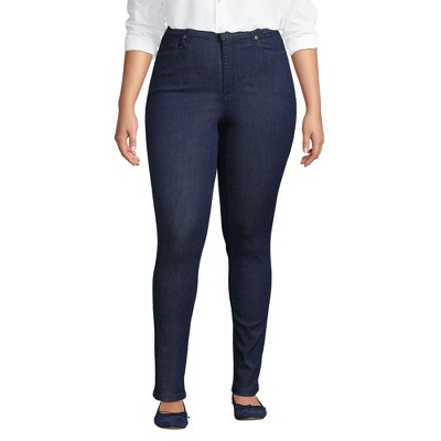 Lands' End Women's High Rise Adaptive Lycra Skinny Jeans