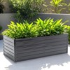 VisioGear Raised Garden Bed, Outdoor Planter Boxes for Vegetables, Raised Beds for Growing Flowers Herbs Succulents, Black, 74.6"*35.4"*25.2" - 2 of 4