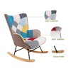 Bella Depot Hazel Rocking Chair with ottoman - 2 of 4