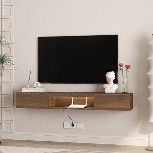 MOEPISY Floating TV Stand Wall Mounted, 63inch Modern TV Stand,Floating TV Cabinet Entertainment Center - 1 of 4