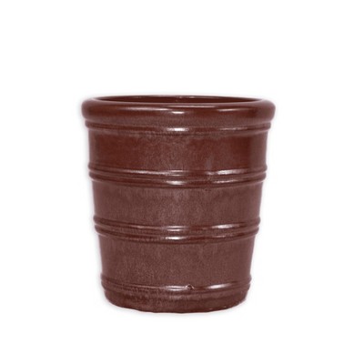 SpassWay 16" Dia Outdoor Indoor Ceramic Planter Pot Decorative Planter with Drainage Hole Patio Flower Pot