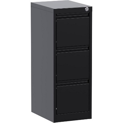 2/3/4-Drawer File Cabinet with Lock, Heavy Duty Metal Filing Cabinet for Letter/Legal/A4/F4 Documents, Vertical Storage for Home Office,
