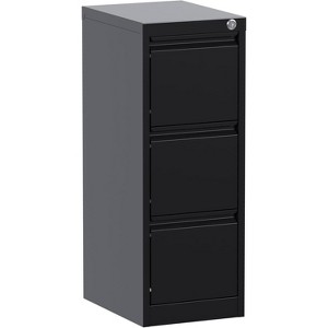 2/3/4-Drawer File Cabinet with Lock, Heavy Duty Metal Filing Cabinet for Letter/Legal/A4/F4 Documents, Vertical Storage for Home Office, - 1 of 4