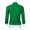 Women’s 3/4 Sleeve Cropped Cardigan Sweaters Open Front Knit Short Bolero Shrugs - 4 of 4