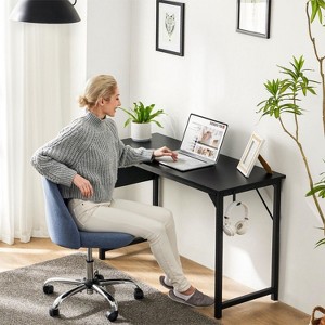 31-63" Game Computer Desk with Storage, Home Office Simple Style PC Table for Youth Student Adult, Monitor Stand, Modern Work-The Pop Home - 1 of 4