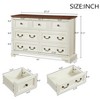 CAVINAS Farmhouse Dresser with Roman Column-Style Handle,Modern Chest of Drawers,Freestanding Dresser for Bedroom - 3 of 4