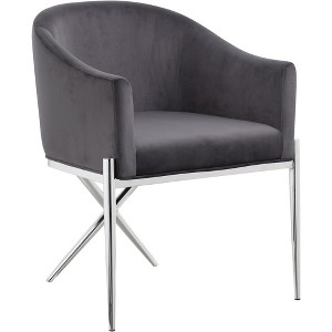 Meridian Furniture,Xavier Velvet Dining Chair - 1 of 4