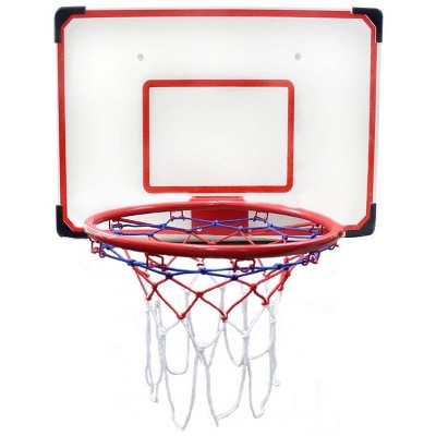 Insten Indoor/Outdoor Hoop Set with Basketball, 27" x 18" Backboard & 15" Rim, Games for Kids Adults