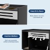 Cat Litter Box Enclosure with Ventilated Panel Hidden Litter Box Furniture with Drop Down Door, Indoor Cat House Wood - 4 of 4
