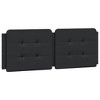 vidaXL Headboard Cushion Black 53.9" Faux Leather - 2 of 4