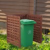 XINGHANZHENXUAN 3-Panel Outdoor Air Conditioner Fence 3-Section Outdoor Wooden Screen, Outdoor Wood Fence - 2 of 4