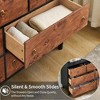 Tall Modern Chest of Drawers with Natural Texture, Dresser TV Stand, Wood Drawer Organizer for Bedroom, Living Room, Hallway, Natural Oak - 4 of 4