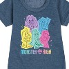 Girls' - Mattel - Pastel Cut Out Character Spots Graphic Short Sleeve Fleece Dress - 2 of 4