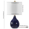 Calrus Table Lamp - 22 Inch Height - TBL4385 - Blue - Safavieh - 3 of 3