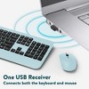 Uncaged Ergonomics KM1 Wireless Keyboard and Mouse Combo Light Blue - 2 of 4