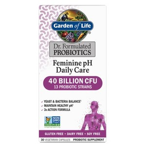 Garden of Life Feminine pH Probiotic Capsules - 30ct - 1 of 4