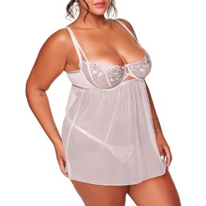Adore Me Women's Jestina Babydoll Lingerie - 1 of 4