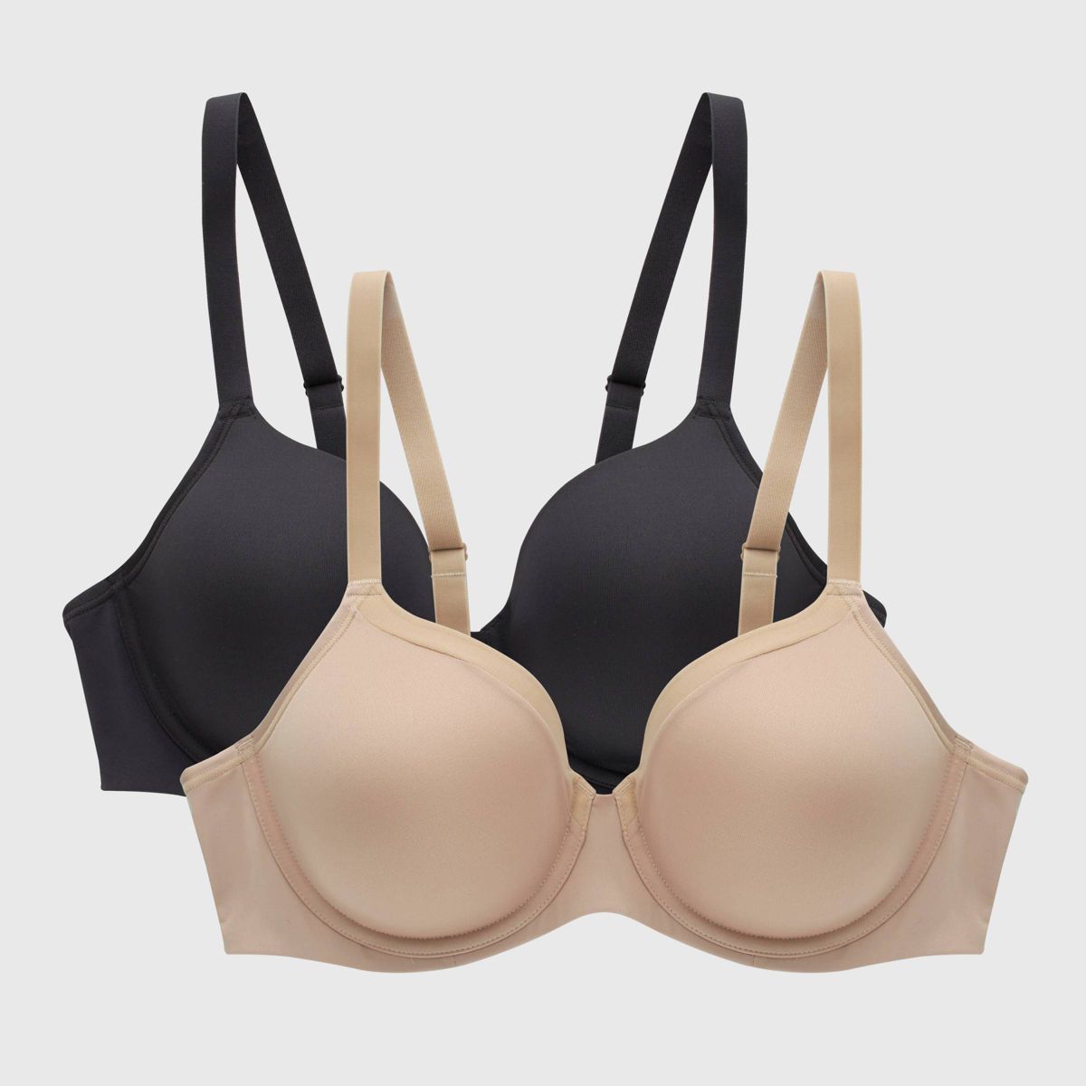 Beauty by Bali Women's 2pk Underwire T-Shirt Bra DFB169