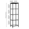 18" Wide Black Bronze Bookcase - Henn&Hart - 3 of 4