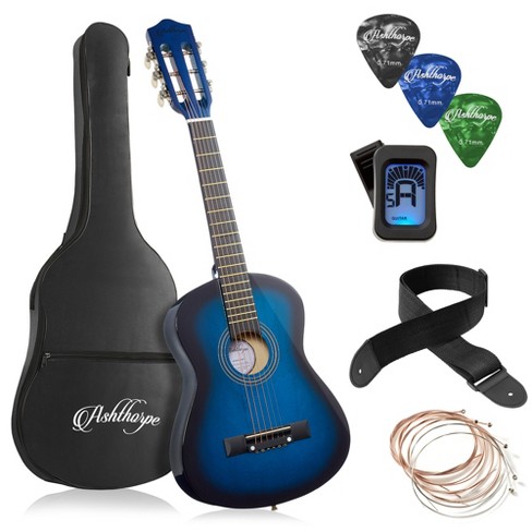 Blue and black on sale acoustic guitar