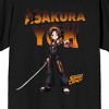 Shaman King Yoh Asakura Crew Neck Short Sleeve Men's Black T-shirt - 3 of 3