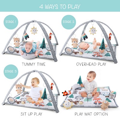 Woodland Animals 7-in-1 Baby Activity Play Gym and Mat