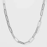 SUGARFIX by BaubleBar Bold Link Chain Statement Necklace - Silver