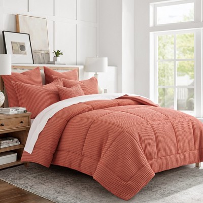 Adobe Full/Queen Cotton Waffle Weave Comforter Set