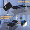 Dexmalle 6*3ft Black Mid-Size Ping Pong Conversion Top - 2 of 4