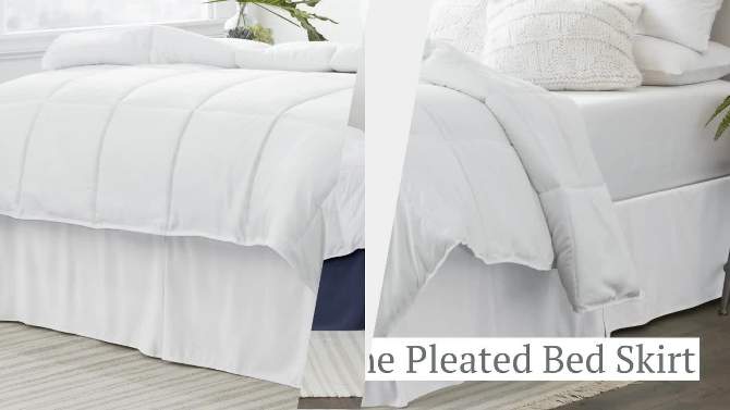Premium Pleated Dust Ruffle Bed Skirt - Becky Cameron, 2 of 10, play video