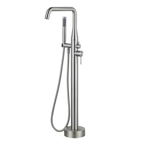 WOWOW Single Handle Freestanding Tub Faucet with Hand Shower in Oil Rubbed Bronze - 1 of 4