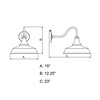 Vaxcel Dorado 1 - Light Sconce in  Red - 4 of 4