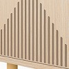 Resenkos Sideboard Buffet, Kitchen Storage Cabinet,Modern Sideboard Buffet, 59" Wood Storage Cabinet with Doors,Natural & Gold Brown - 3 of 4