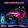 12V Ride On Car for Kids, Electric Vehicle Toddles, Battery Powered Truck Car Toy with RC, LED, Music, 4-Wheel Suspension - 3 of 4