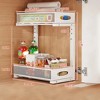 Under Sink Organizer, 2 Tier Kitchen Cabinet Organizer With Pull Out Drawer, Under Sink Storage for Bathroom Kitchen - 2 of 4