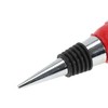 Unique Bargains Christmas Pants Bottle Stopper Zinc Alloy Aluminum Alloy TPR Red White Black Silver Tone 1 Pc - 3 of 3
