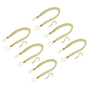Unique Bargains Hand Woven Braided Rope Decorative Curtain Tiebacks - 1 of 4